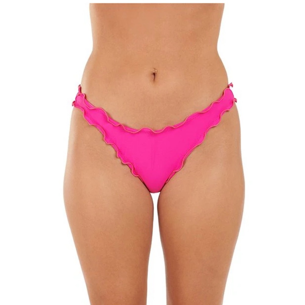 Pink Ruffle Bikini Bottom